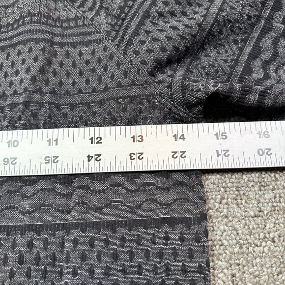 Lululemon Rest Less Pullover Gray Fair Isle Gray Heathered Black Est Size 4 - Picture 2 of 5
